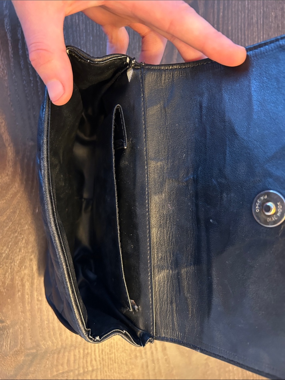Chanel Black Quilted Leather Clutch - Picture 3 of 7